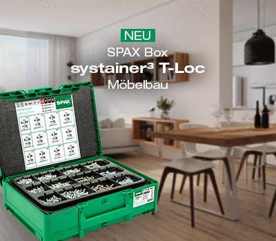 SPAX Systainer³ Möbelbau