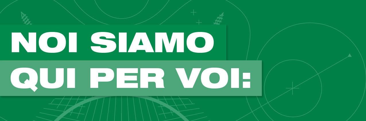 Banner: Noi siamo qui per voi 